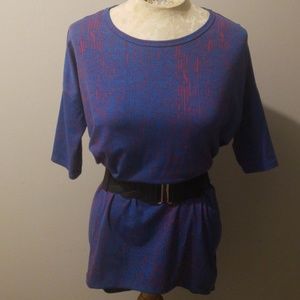 LuLaRoe Blue and Red Tee